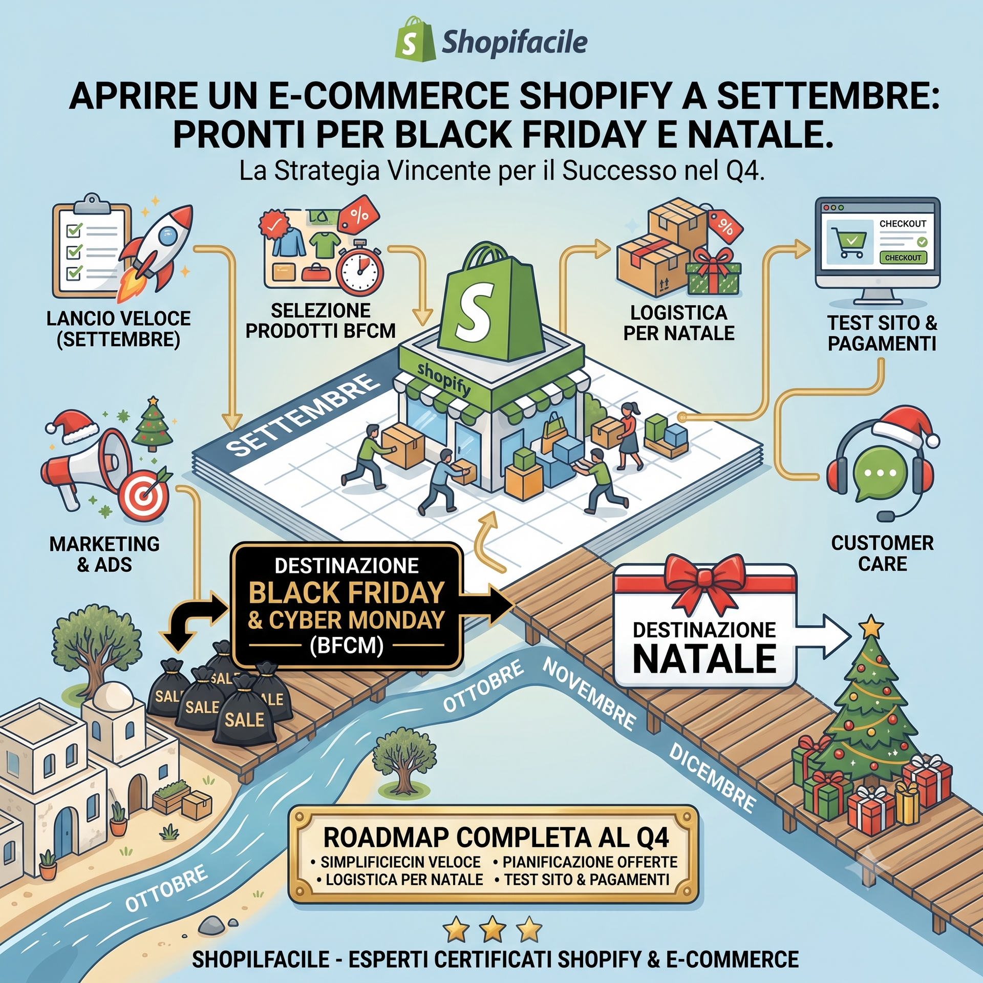 Aprire un e-commerce Shopify a settembre: pronti per Black Friday e Natale