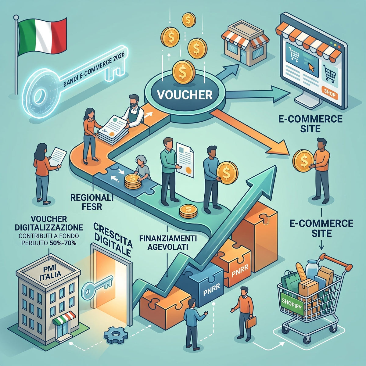 Come trovare fondi e bandi per il tuo e-commerce Shopify