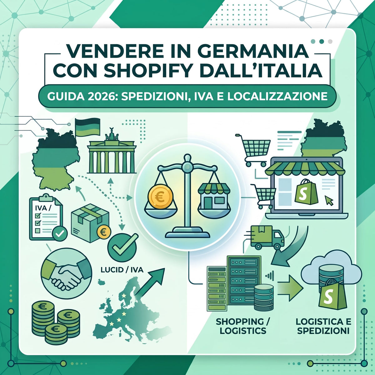 Vendere in Germania con Shopify dall'Italia