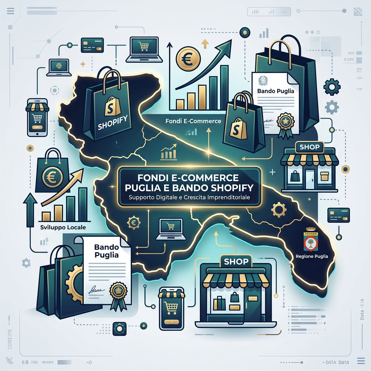 Fondi E-commerce Puglia 2026: Come Finanziare il tuo Store Shopify