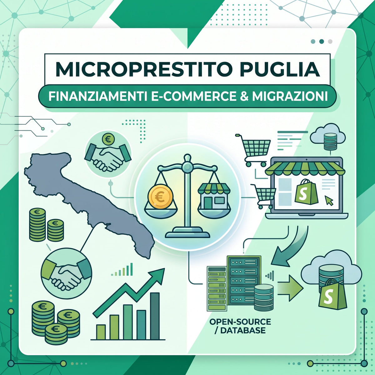 MicroPrestito Puglia: Finanziamenti per E-commerce, Migrazioni e Gestione Store