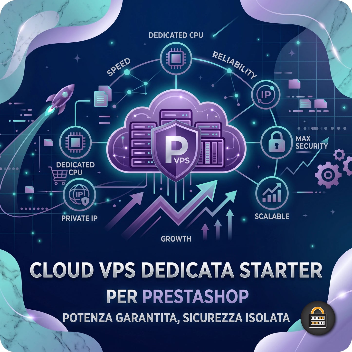 Cloud VPS Dedicata Starter per Prestashop