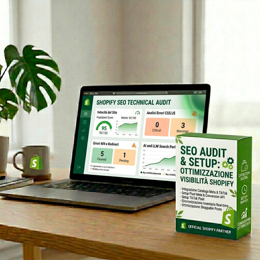 SEO Audit & Setup: Ottimizzazione Visibilità Shopify