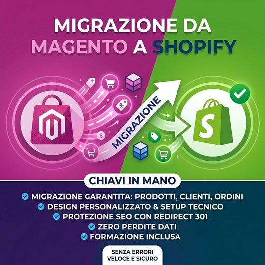 Migrazione Professionale da Magento a Shopify