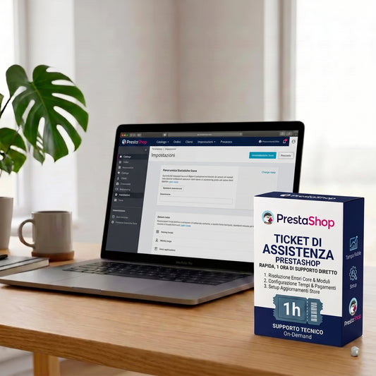Ticket Assistenza Prestashop 1 Ora | Supporto Tecnico Rapido
