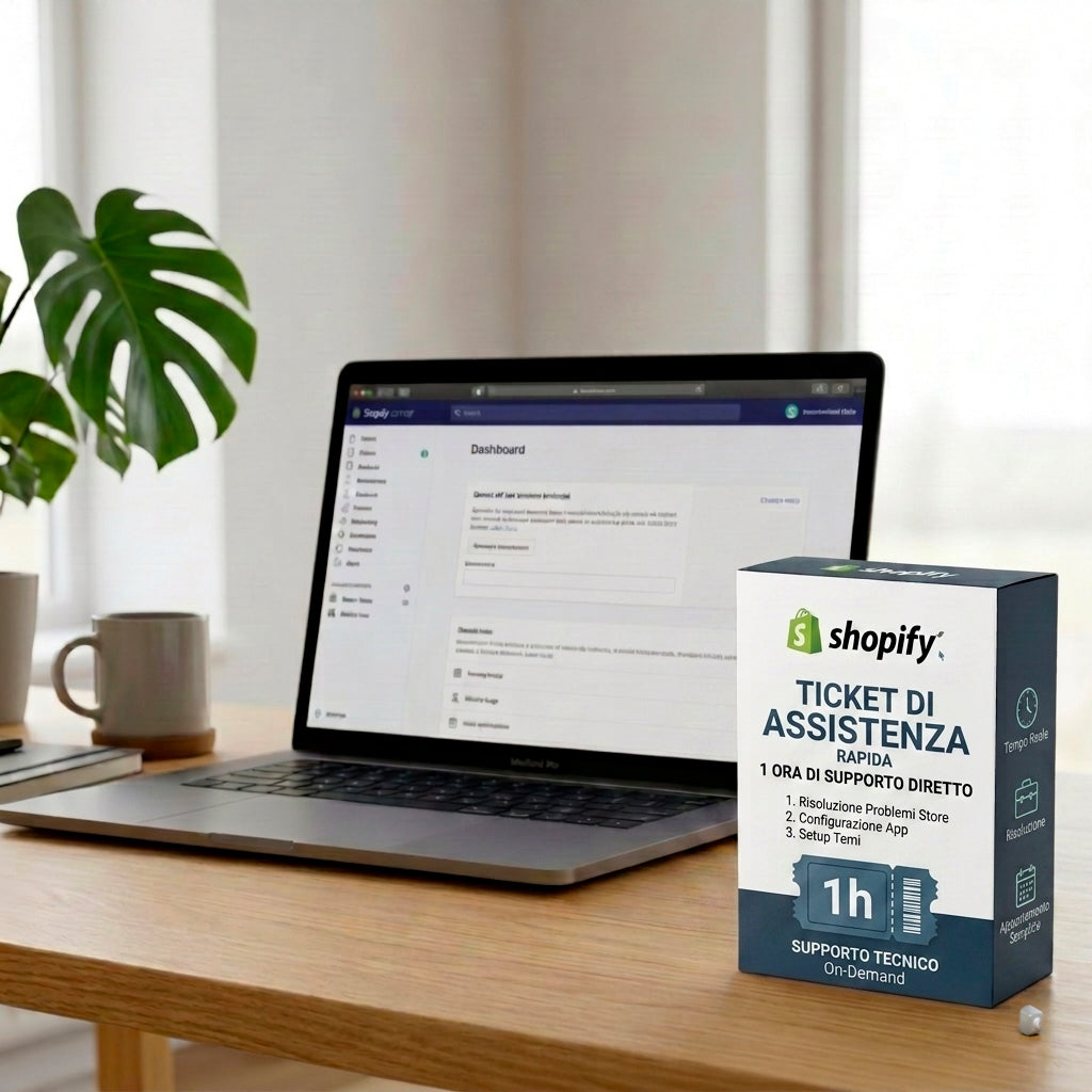 Ticket Assistenza Shopify 1 Ora | Supporto Tecnico Rapido